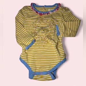 Matilda Jane Yellow Striped Baby One-Piece